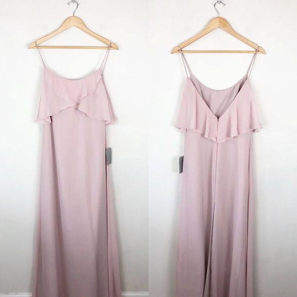Wtoo Dresses & Skirts - WTOO Chiffon Ruffle Overlay Gown - Chateau Rose